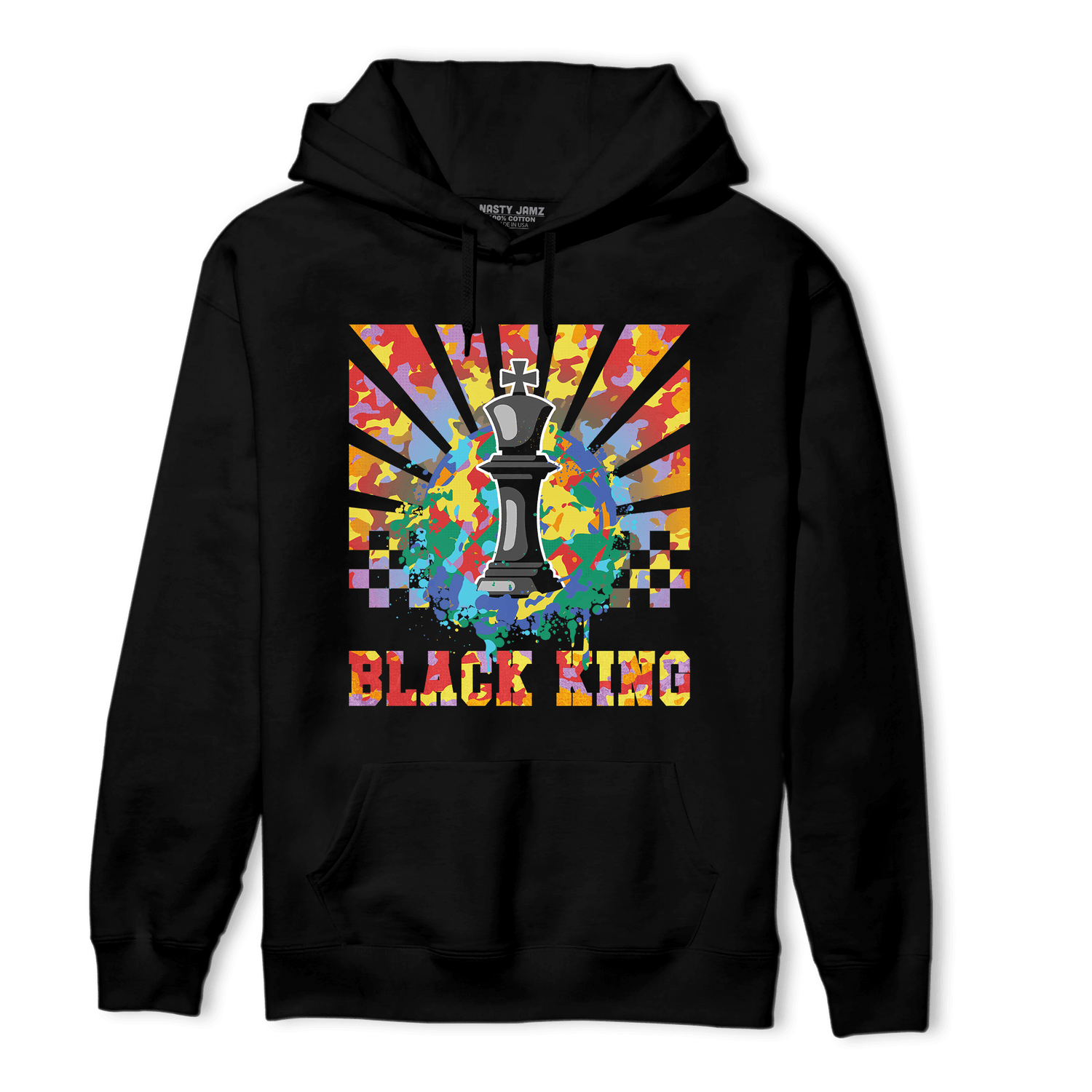 Mid GS Six Championships 1s Hoodie Match Black King Collection - NastyJamz