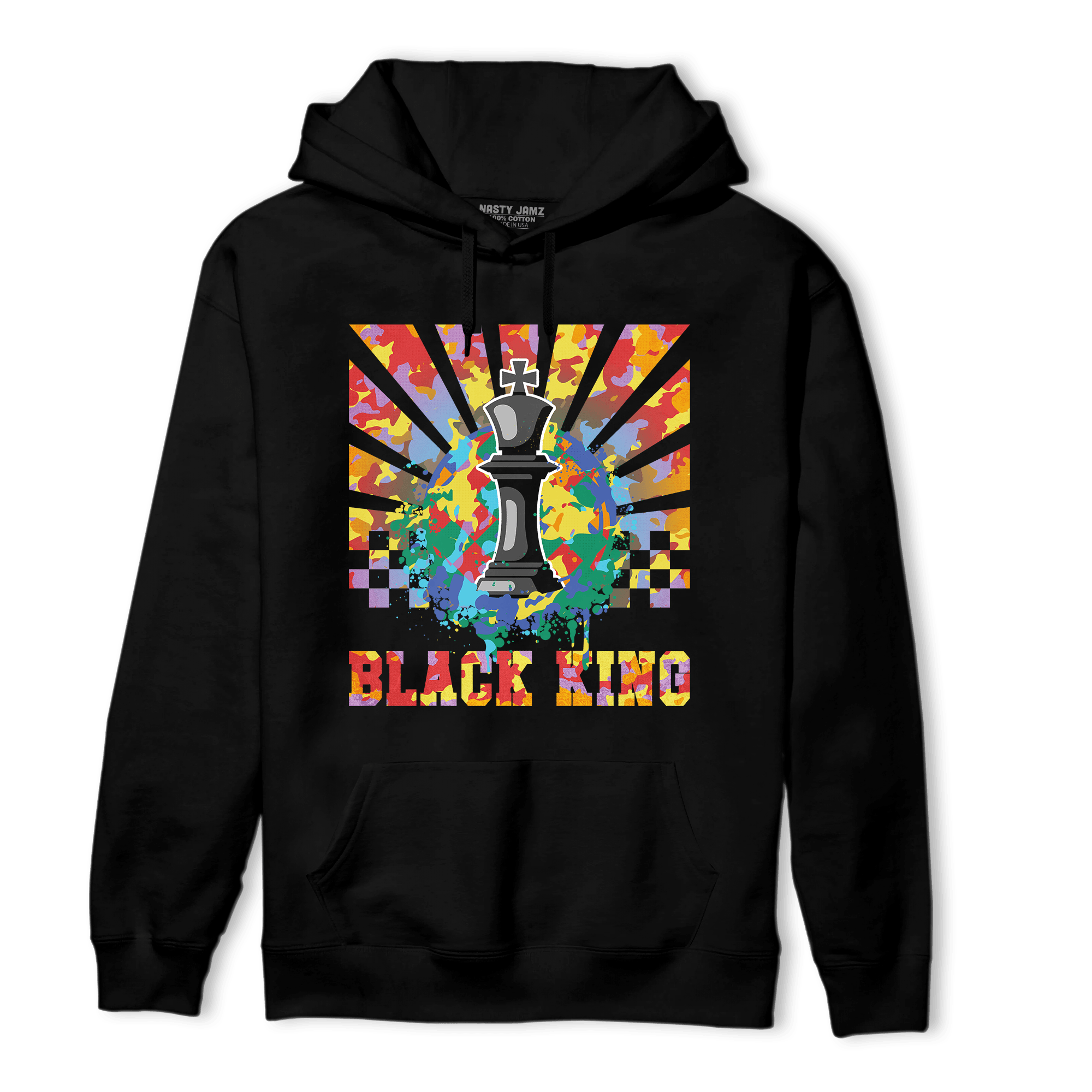 Mid GS Six Championships 1s Hoodie Match Black King Collection - NastyJamz