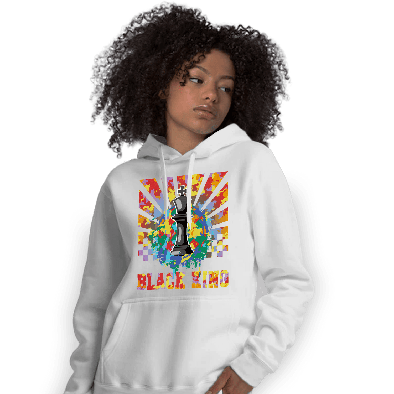 Mid GS Six Championships 1s Hoodie Match Black King Collection - NastyJamz