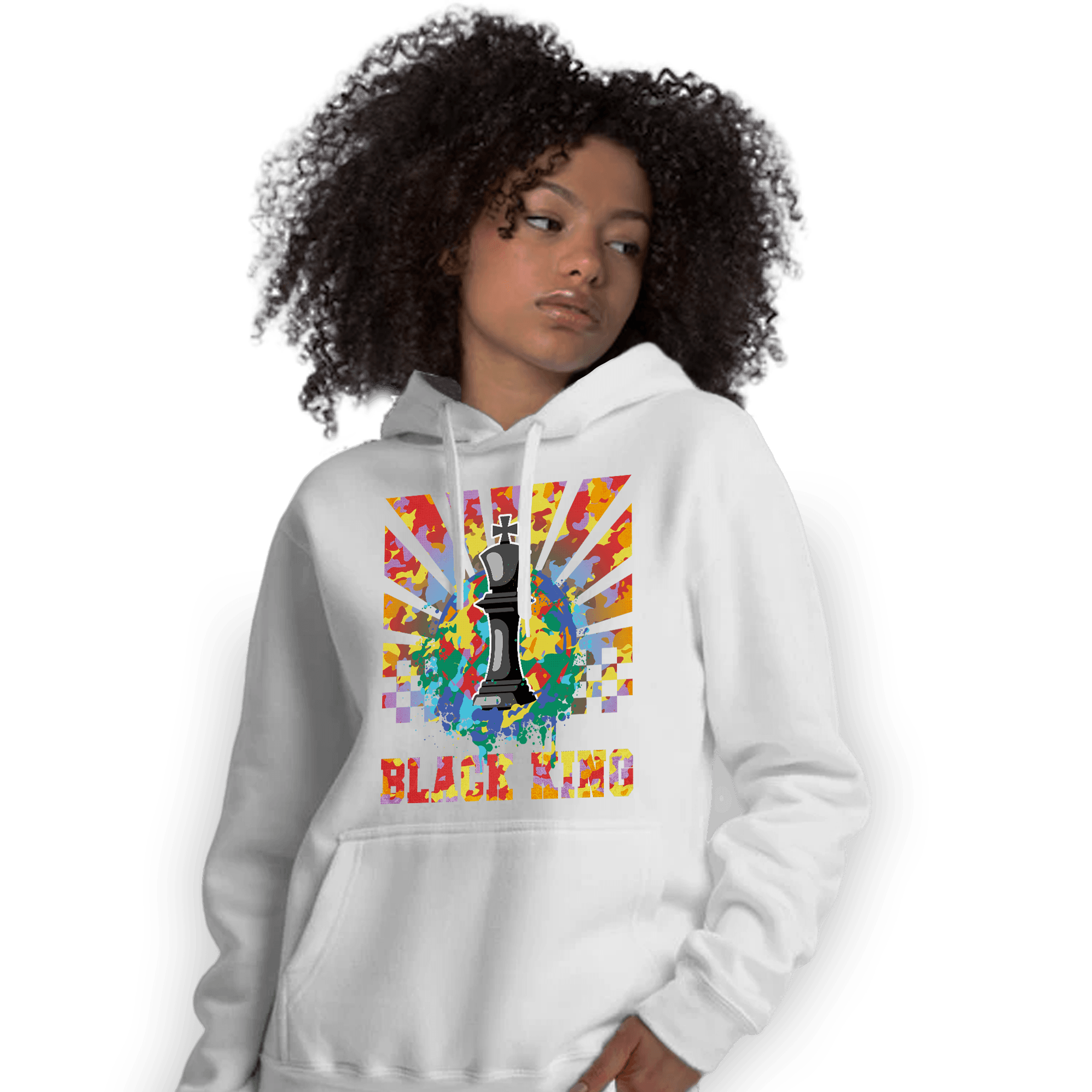 Mid GS Six Championships 1s Hoodie Match Black King Collection - NastyJamz
