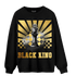 Mid SE Black Gold 1s Sweatshirt Match Black King Collection - NastyJamz