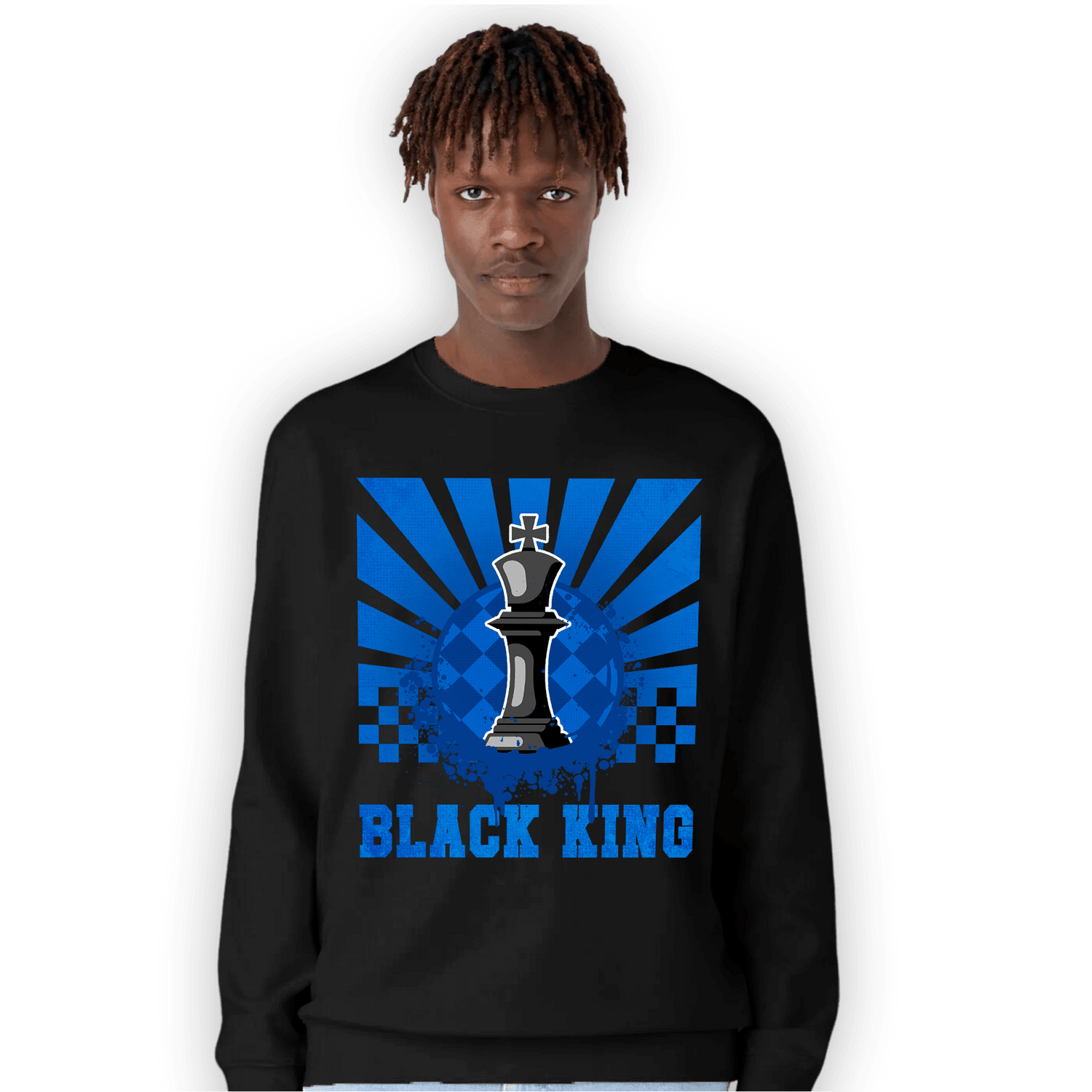 Royal Reimagined 1s Sweatshirt Match Black King Collection - NastyJamz