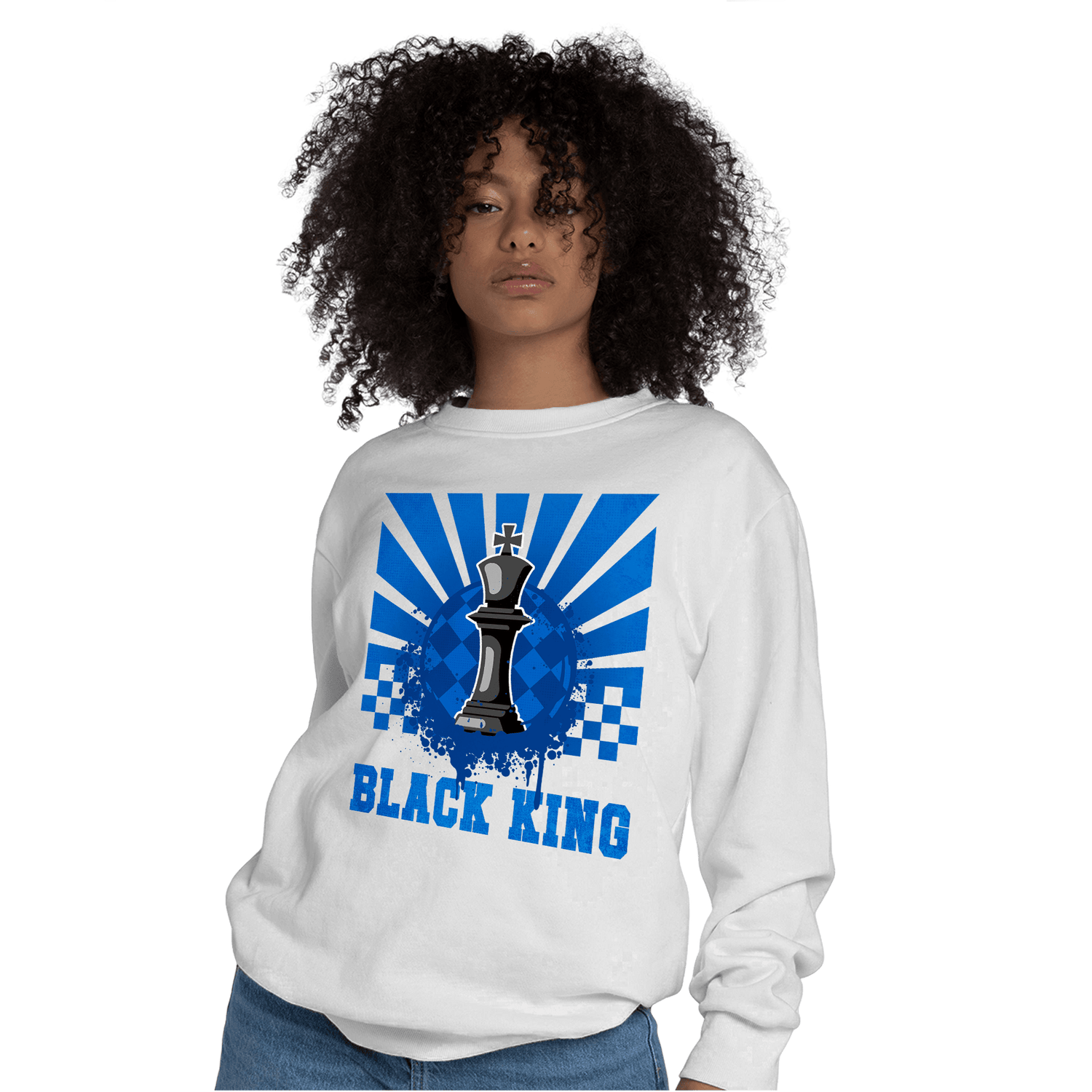 Royal Reimagined 1s Sweatshirt Match Black King Collection - NastyJamz