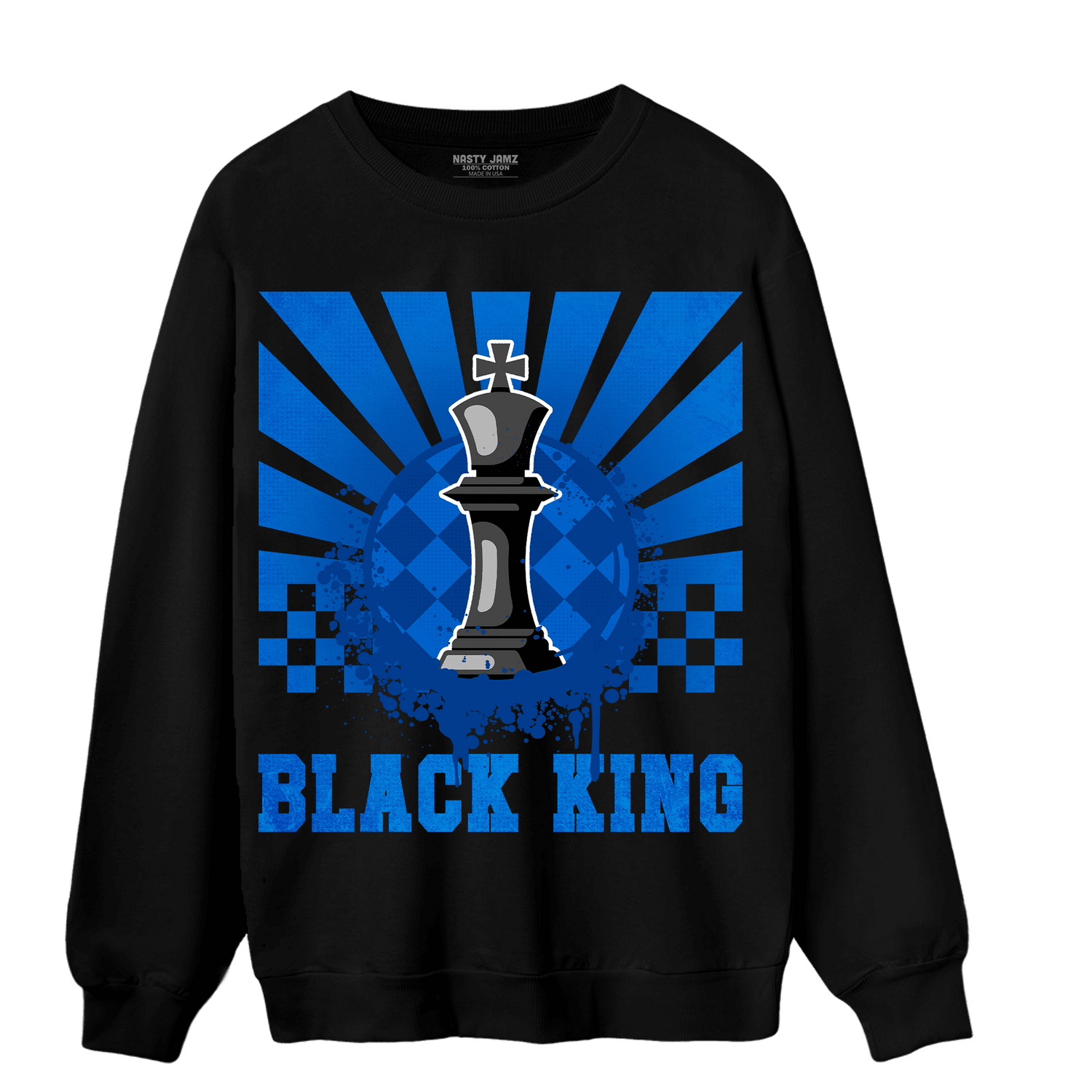 Royal Reimagined 1s Sweatshirt Match Black King Collection - NastyJamz