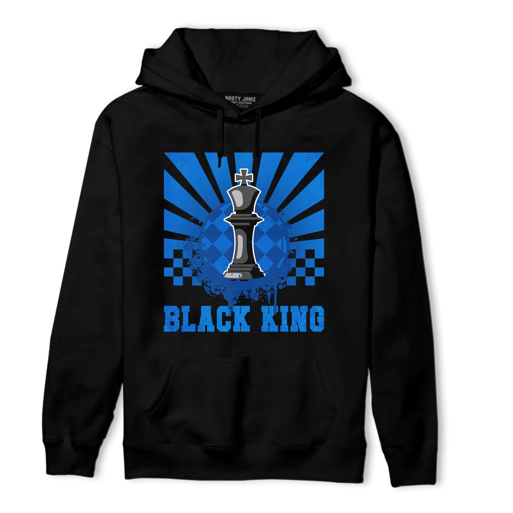 Royal Reimagined 1s Hoodie Match Black King Collection - NastyJamz