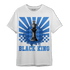 University Blue Toe 1s T Shirt Match Black King Collection - NastyJamz