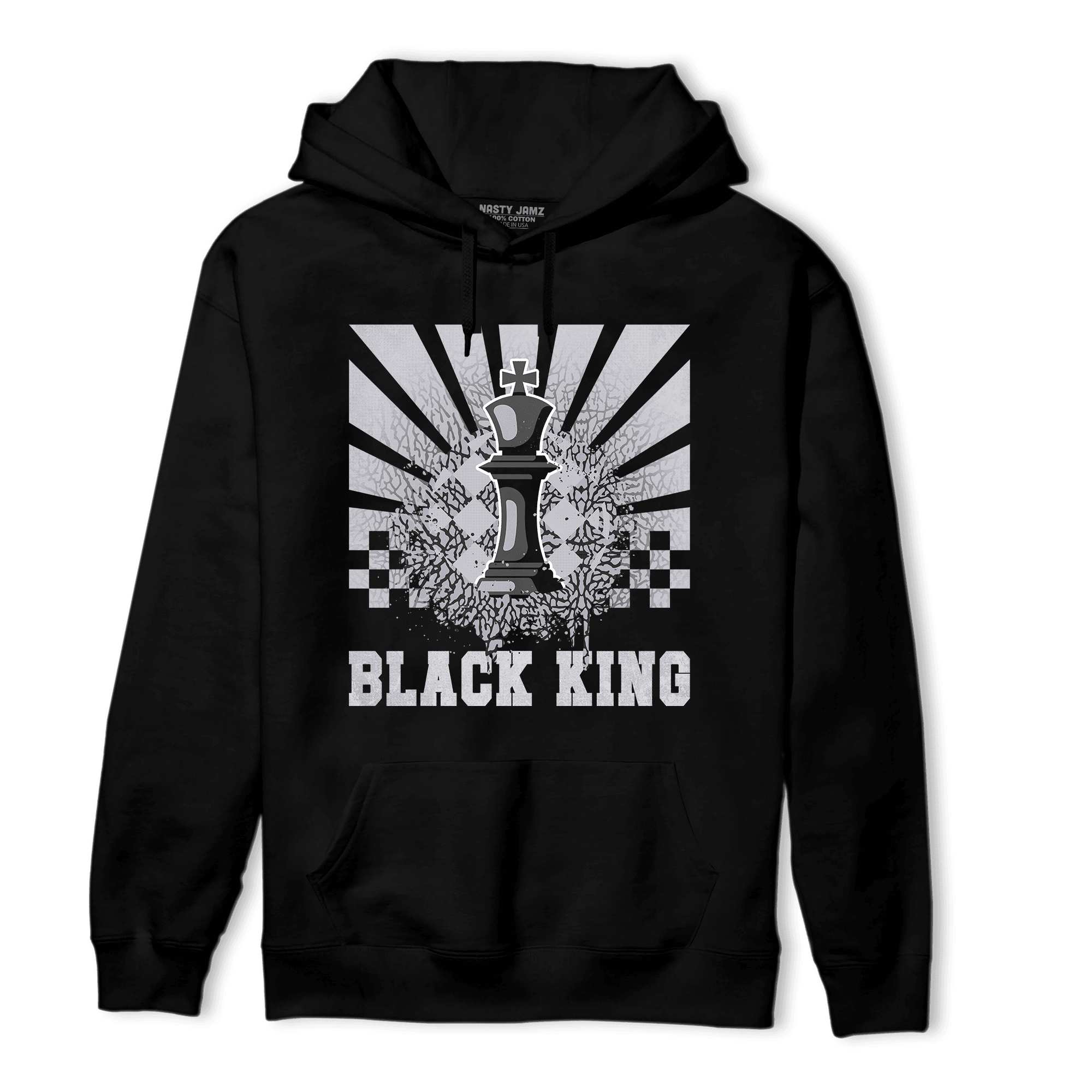 Off Noir 3s Hoodie Match Black King Collection - NastyJamz