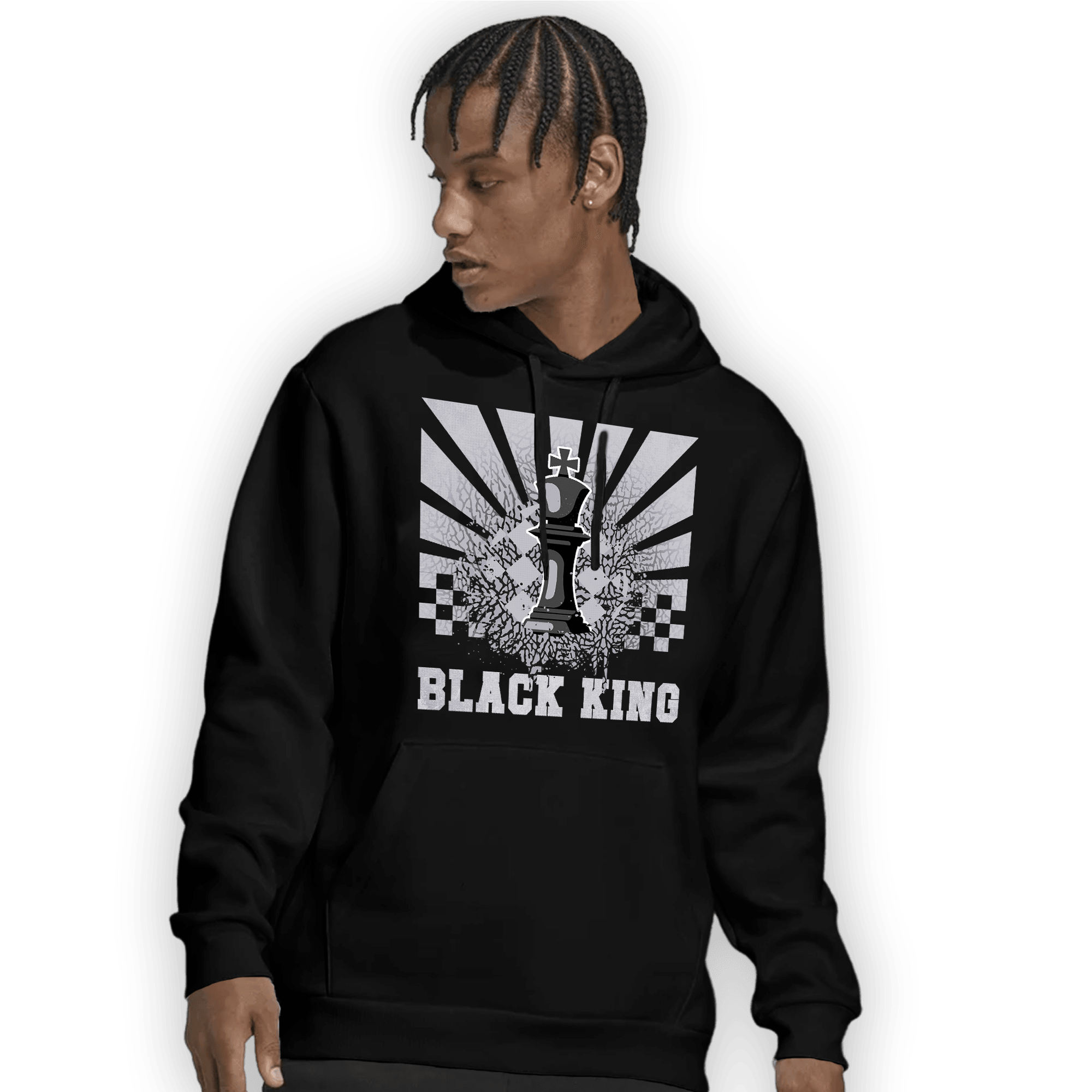 Off Noir 3s Hoodie Match Black King Collection - NastyJamz