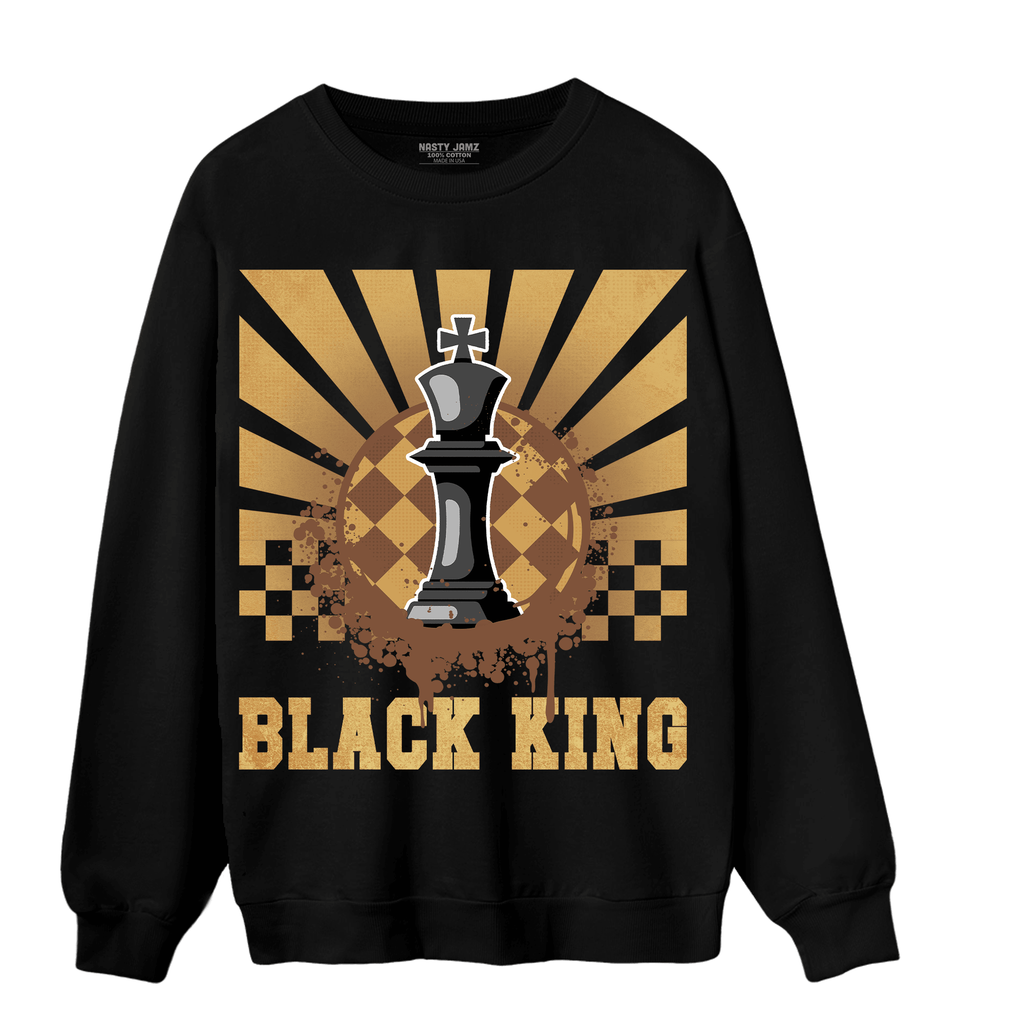 Cacao Wow 4s Sweatshirt Match Black King Collection - NastyJamz