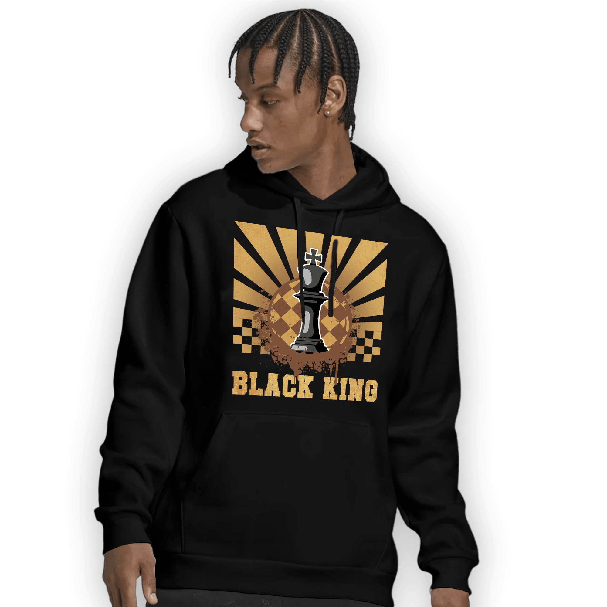 Cacao Wow 4s Hoodie Match Black King Collection - NastyJamz