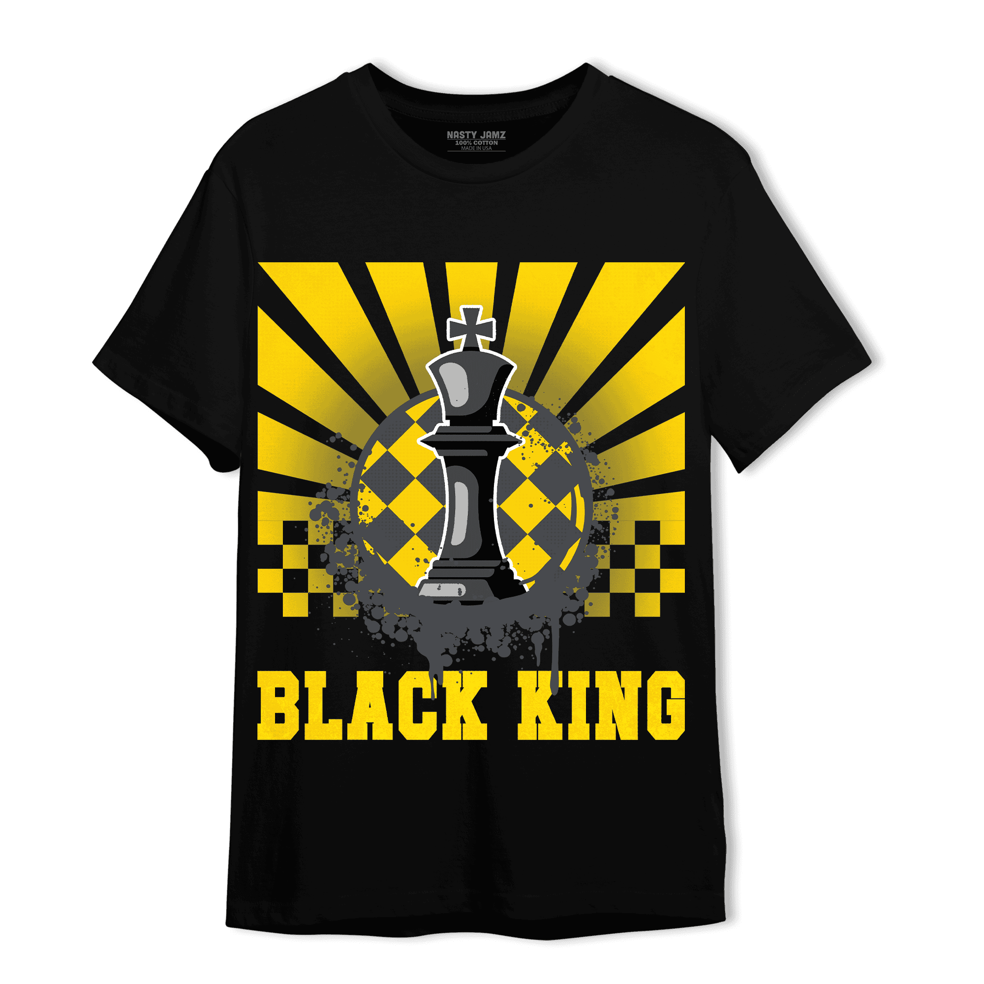 Thunder 4s T Shirt Match Black King Collection - NastyJamz