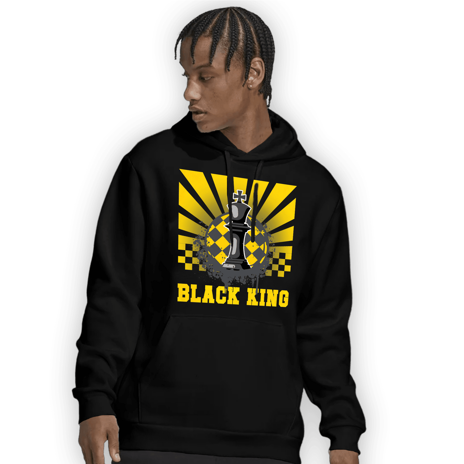 Thunder 4s Hoodie Match Black King Collection - NastyJamz
