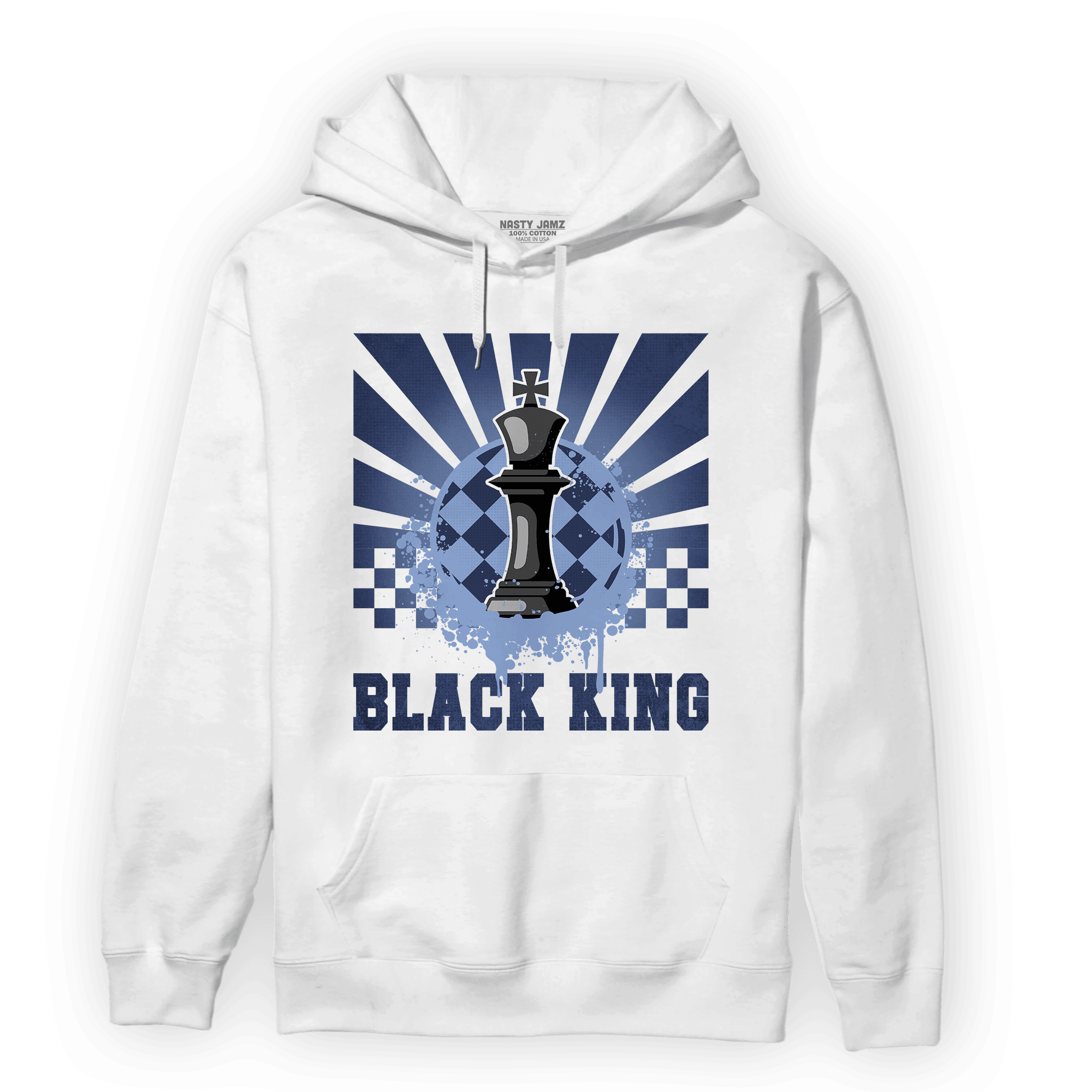 Midnight Navy 5s Hoodie Match Black King Collection - NastyJamz