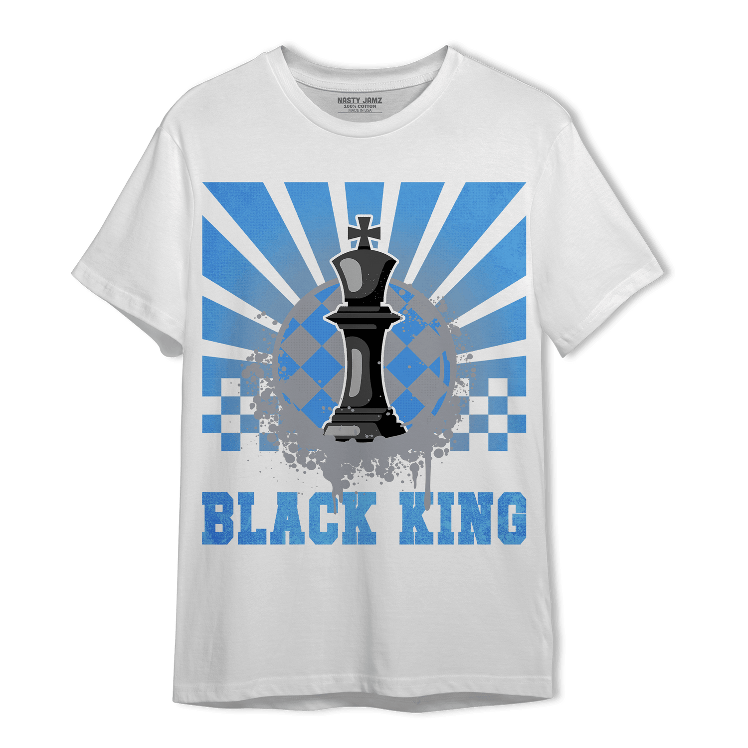 University Blue 5s T Shirt Match Black King Collection - NastyJamz