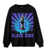 Aqua 6s Sweatshirt Match Black King Collection - NastyJamz
