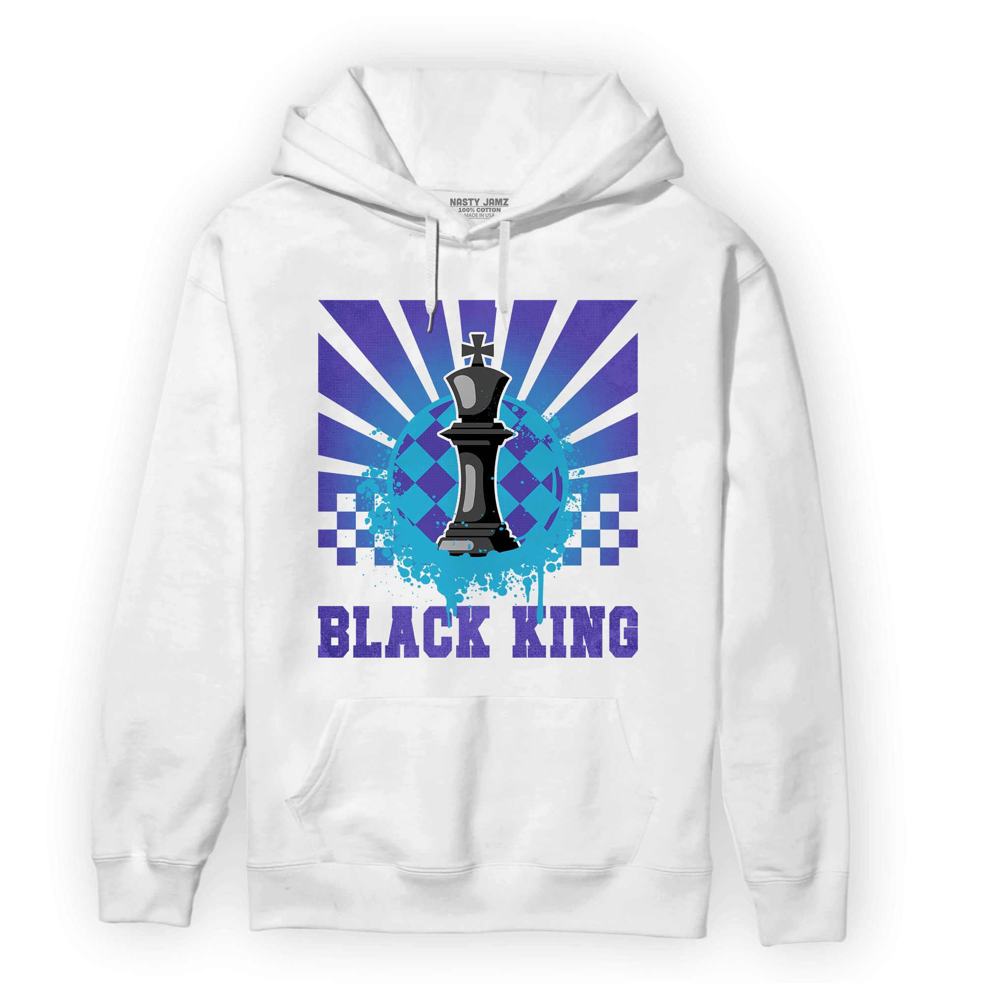 Aqua 6s Hoodie Match Black King Collection - NastyJamz