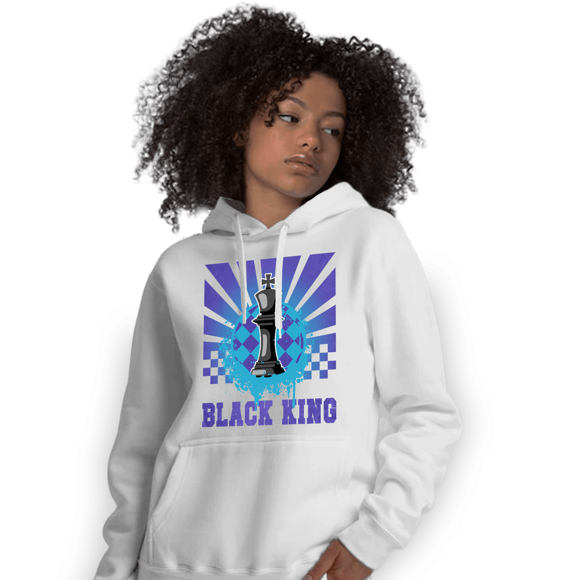 Aqua 6s Hoodie Match Black King Collection - NastyJamz