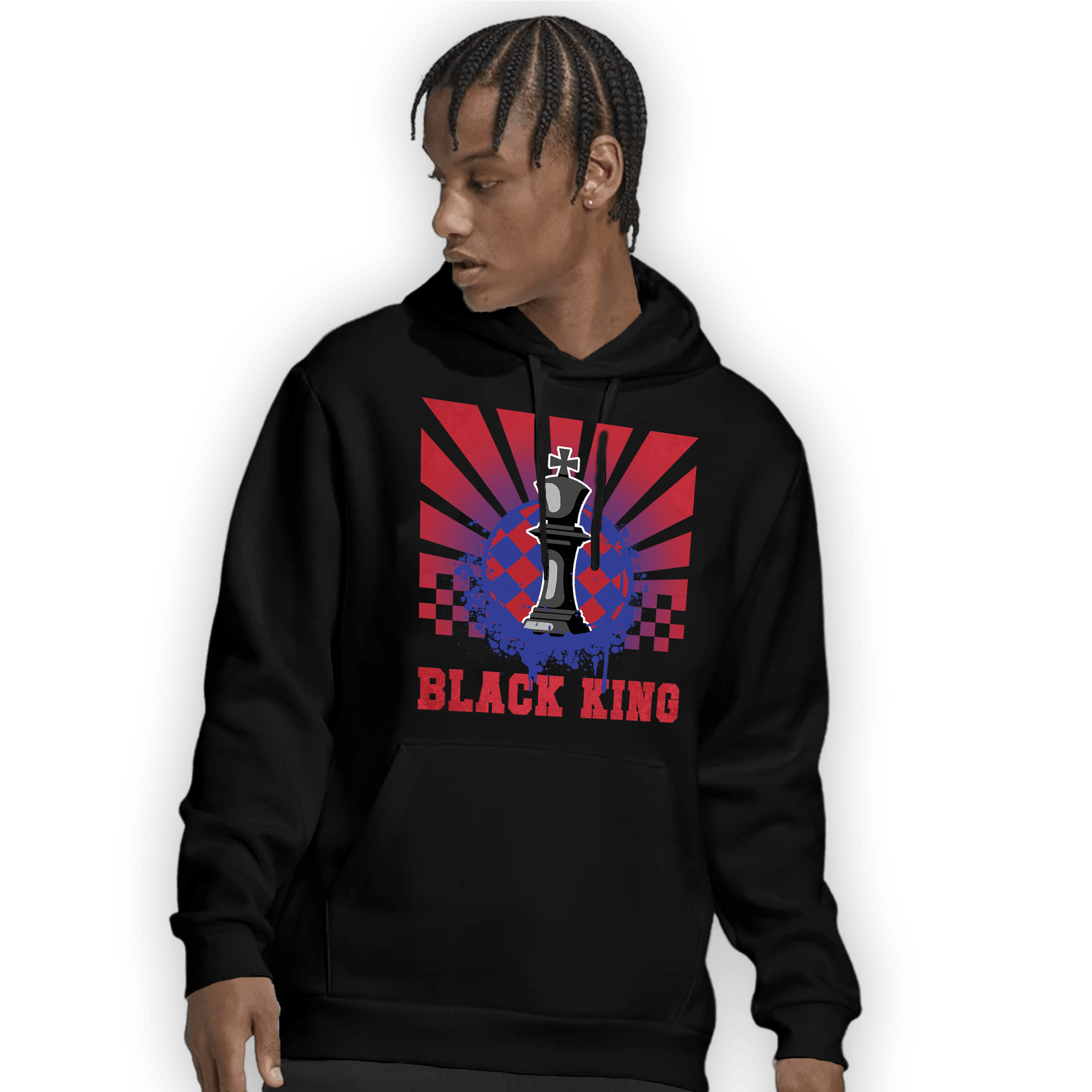 Playoffs 8s Hoodie Match Black King Collection - NastyJamz