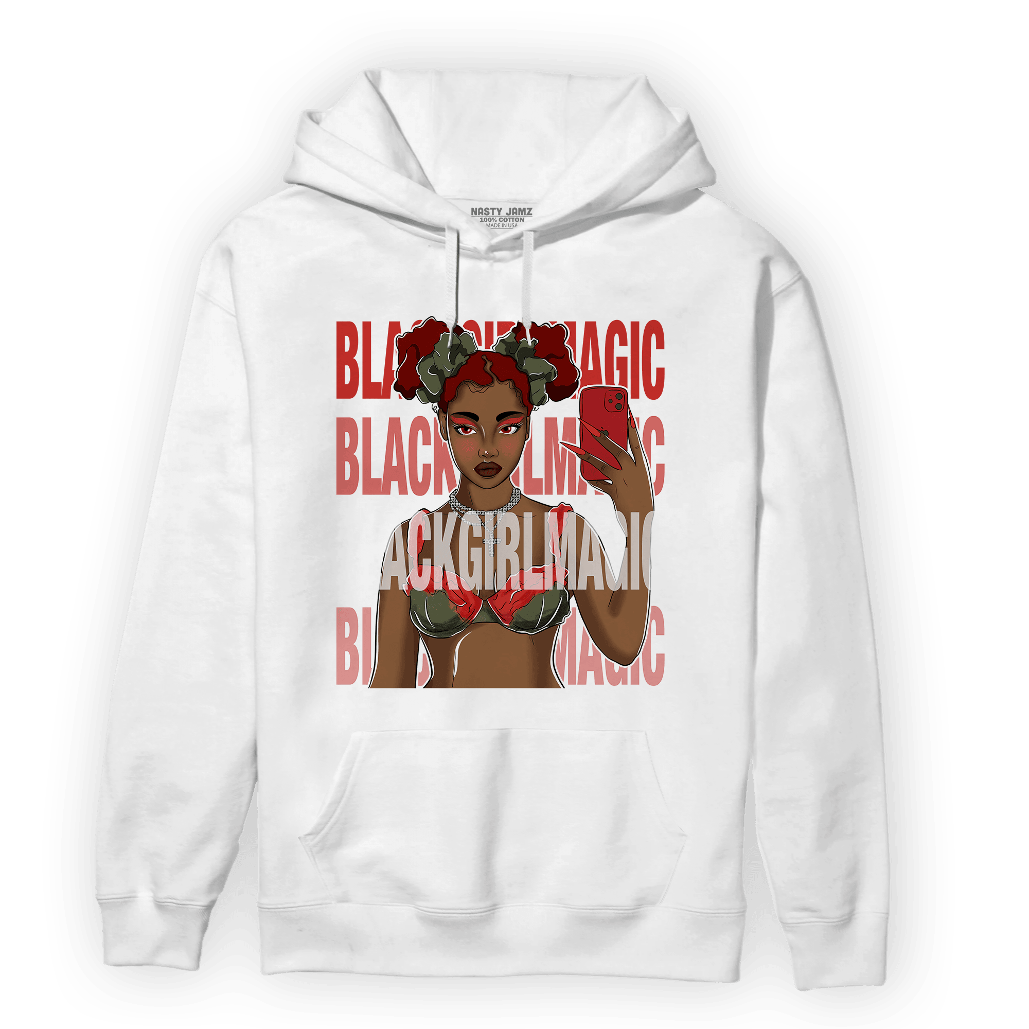 Dunk Low Mystic Red Hoodie Match Black Magic Girl Selfie - NastyJamz