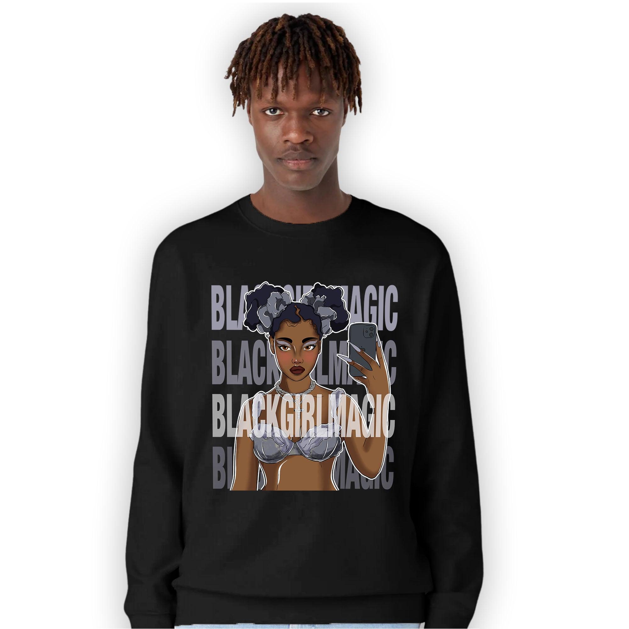 Stealth 14s Sweatshirt Match Black Magic Girl Selfie - NastyJamz