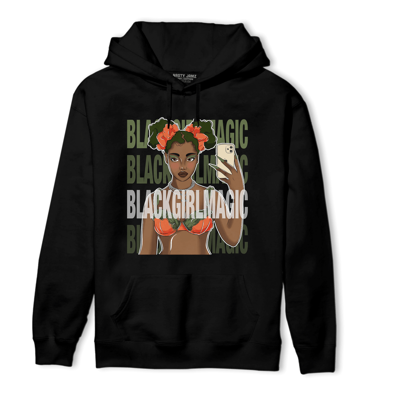 High OG Celadon 1s Hoodie Match Black Magic Girl Selfie - NastyJamz