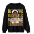 Mid SE Black Gold 1s Sweatshirt Match Black Magic Girl Selfie - NastyJamz