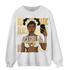 Mid SE Black Gold 1s Sweatshirt Match Black Magic Girl Selfie - NastyJamz