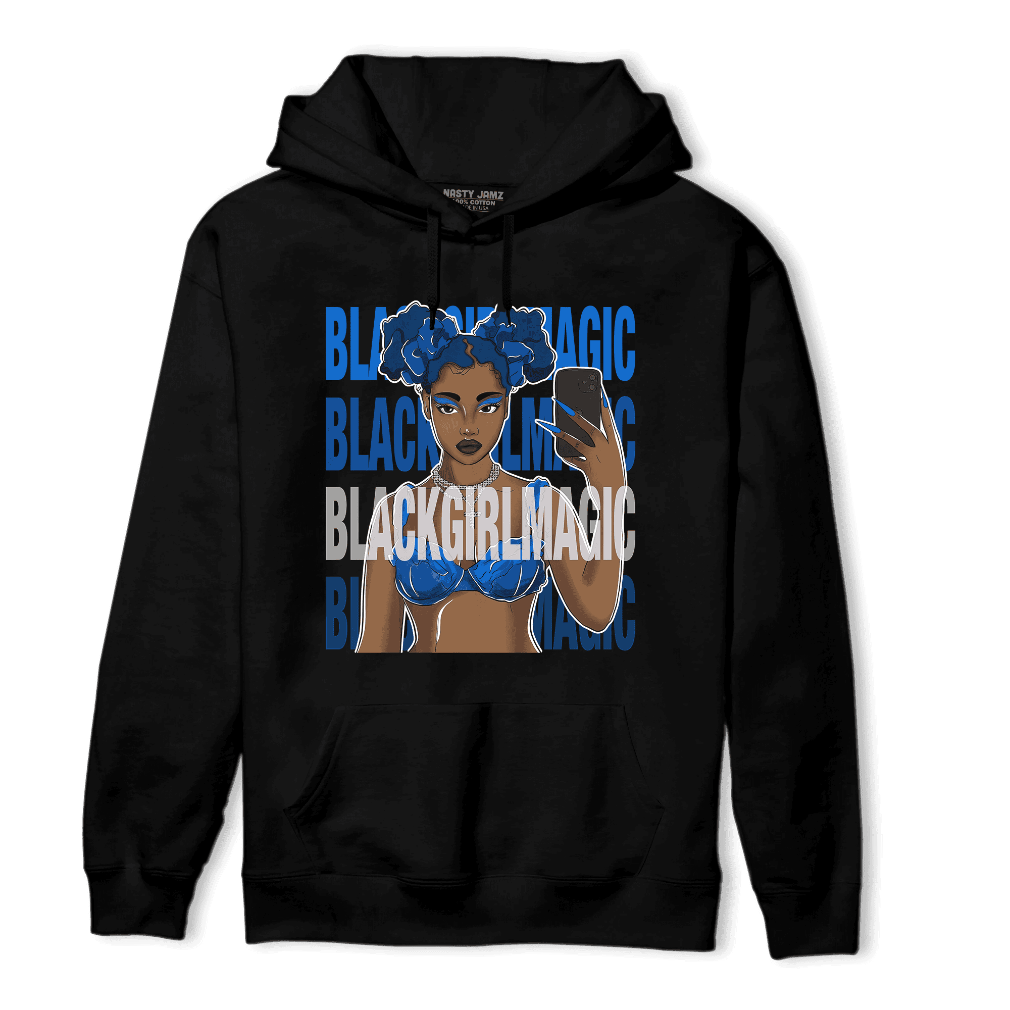 Royal Reimagined 1s Hoodie Match Black Magic Girl - NastyJamz