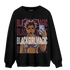 Burgundy 5s Sweatshirt Match Black Magic Girl Selfie - NastyJamz