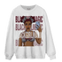 Burgundy 5s Sweatshirt Match Black Magic Girl Selfie - NastyJamz
