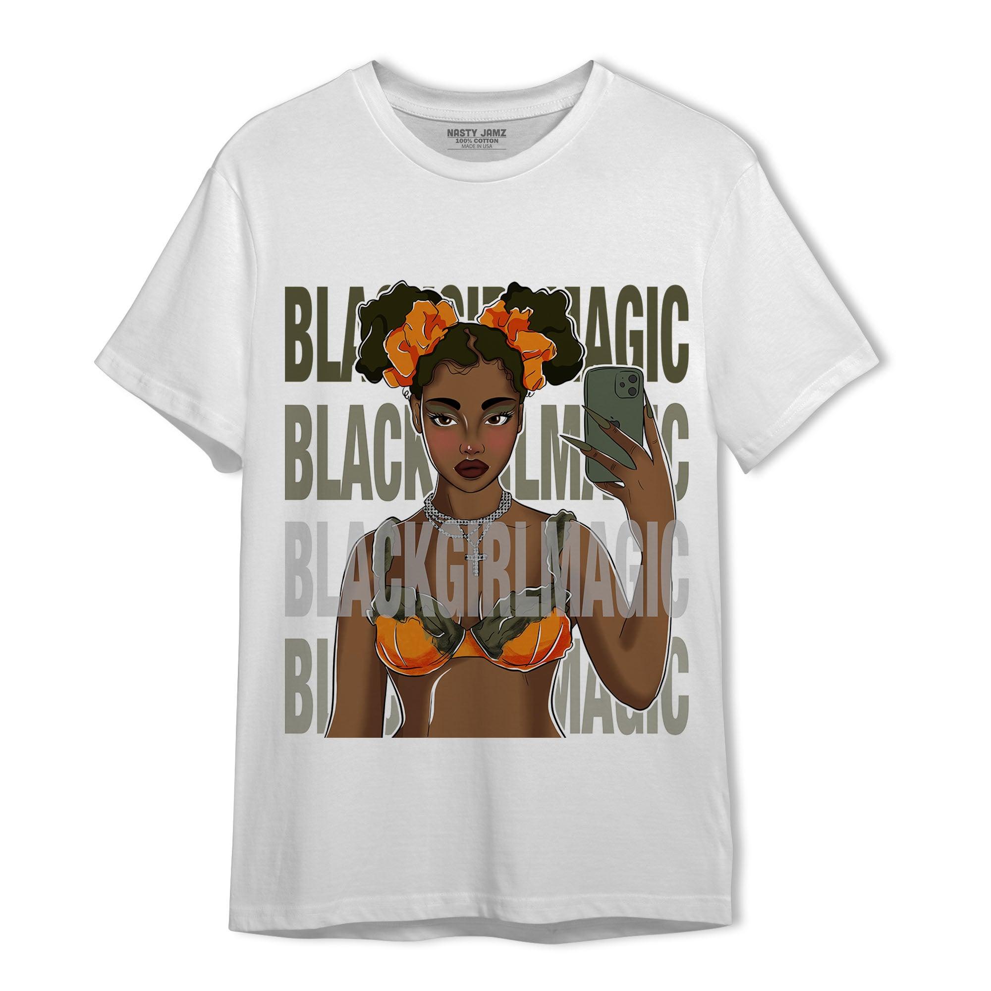 Olive 5s T Shirt Match Black Magic Girl Selfie - NastyJamz