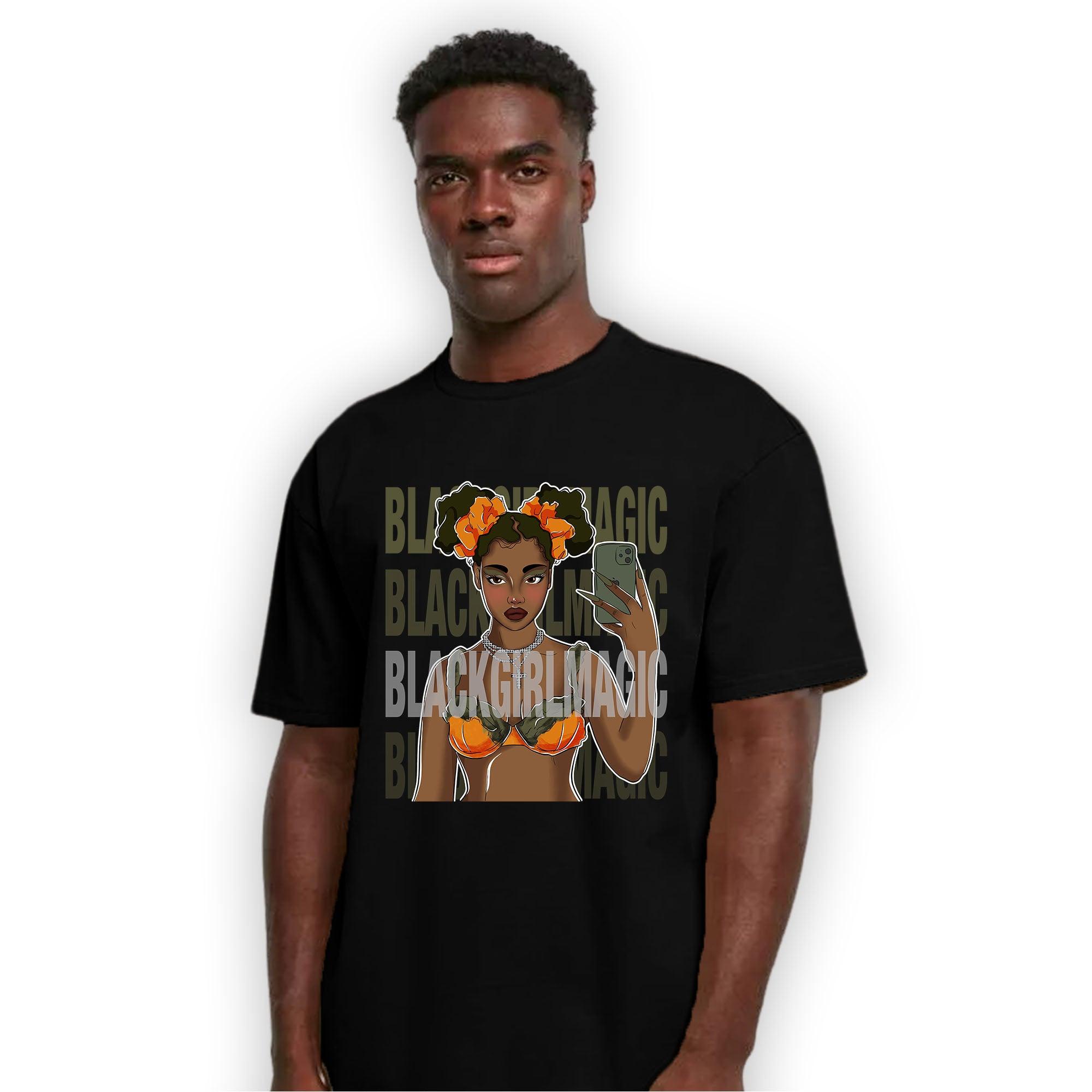 Olive 5s T Shirt Match Black Magic Girl Selfie - NastyJamz