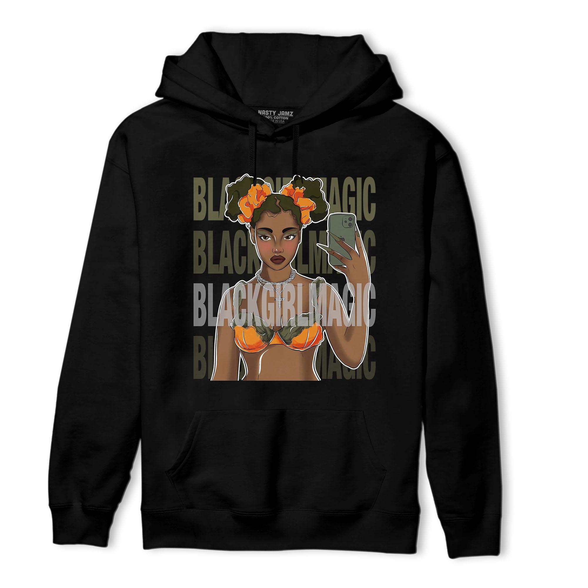 Olive 5s Hoodie Match Black Magic Girl Selfie - NastyJamz