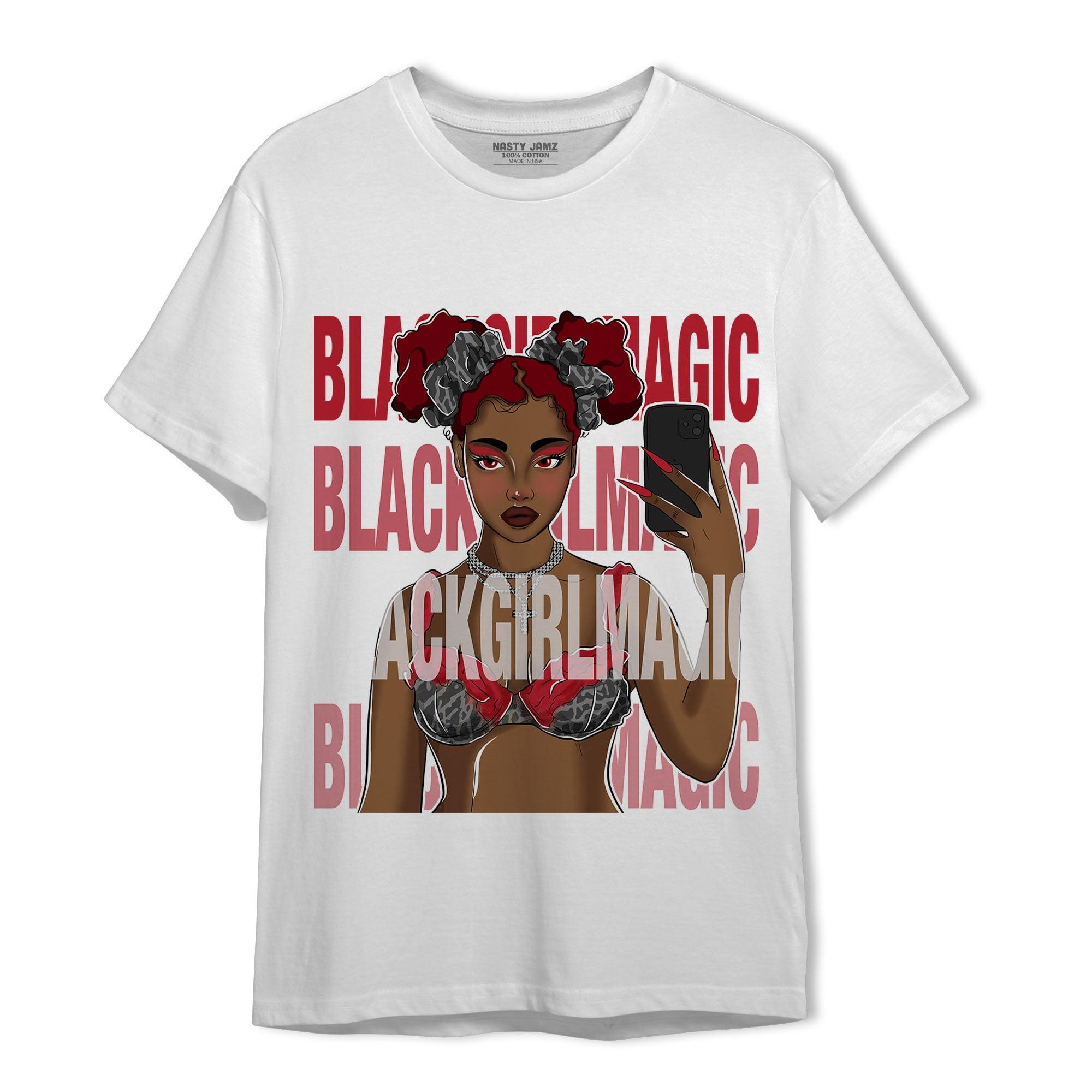 Spizike Low Bred T Shirt Match Black Magic Girl Selfie - NastyJamz