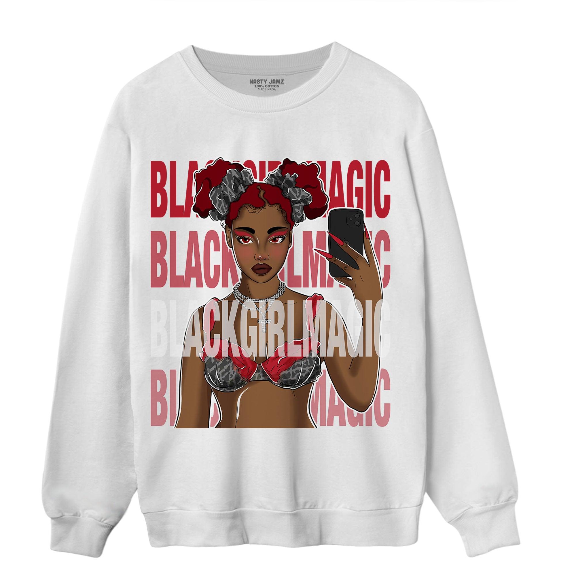 Spizike Low Bred Sweatshirt Match Black Magic Girl Selfie - NastyJamz