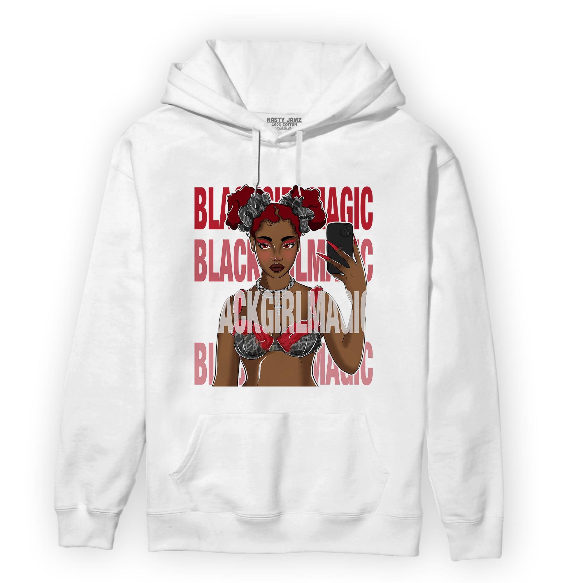 Spizike Low Bred Hoodie Match Black Magic Girl Selfie - NastyJamz
