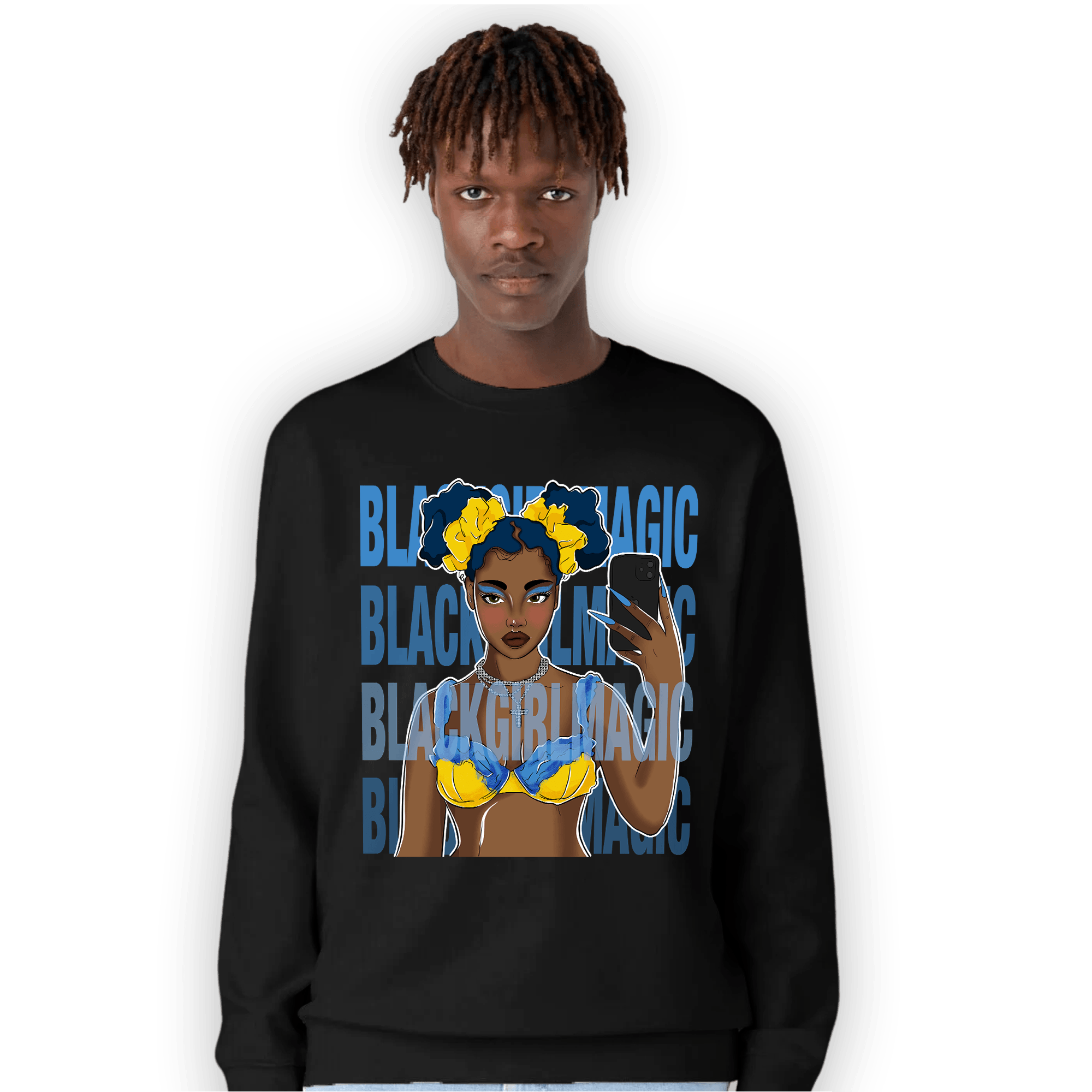 SB Dunk Bubbles Sweatshirt Match Black Magic Girl Selfie - NastyJamz