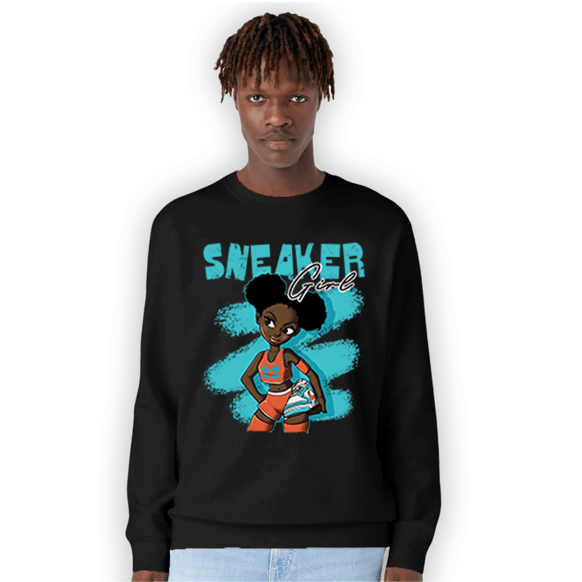Dunk Low Dolphins Sweatshirt Match Black Sneaker Girl - NastyJamz