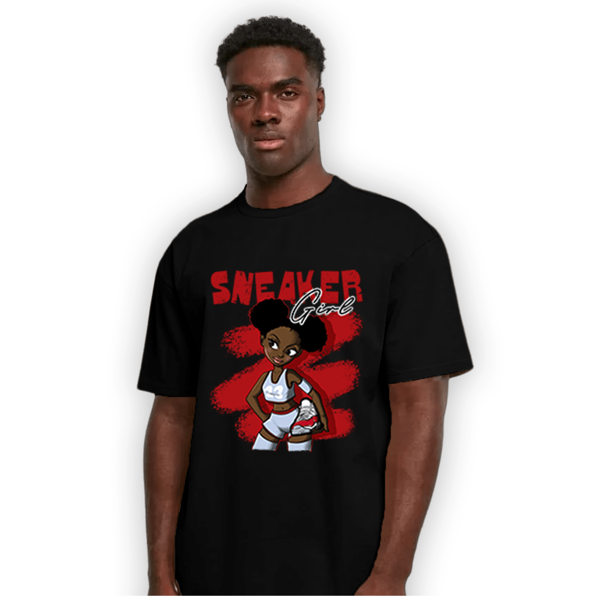 Cherry 11s T Shirt Match Black Sneaker Girl - NastyJamz