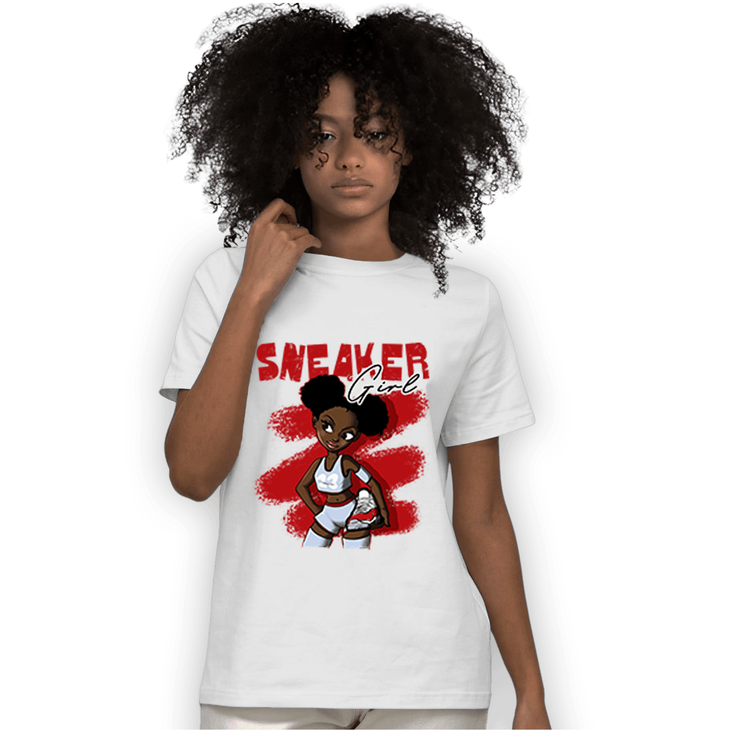 Cherry 11s T Shirt Match Black Sneaker Girl - NastyJamz