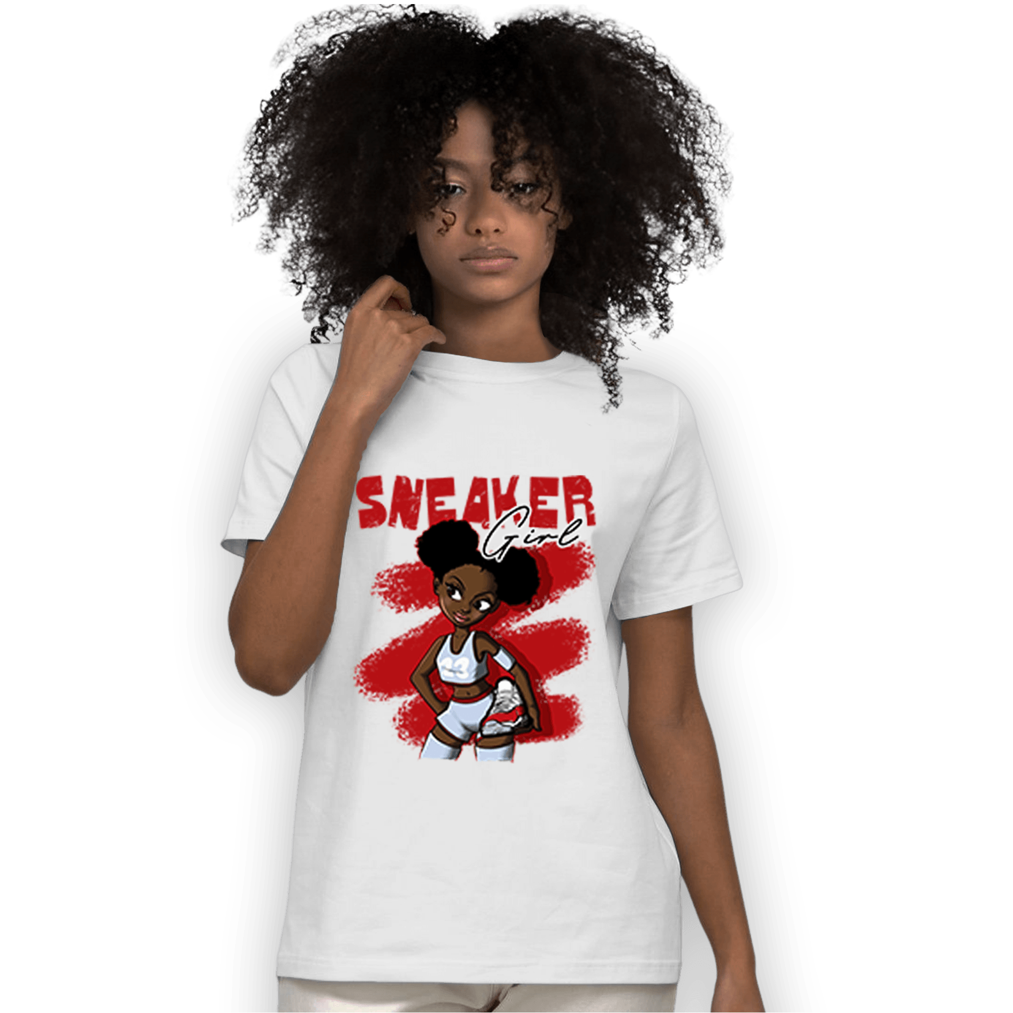 Cherry 11s T Shirt Match Black Sneaker Girl - NastyJamz