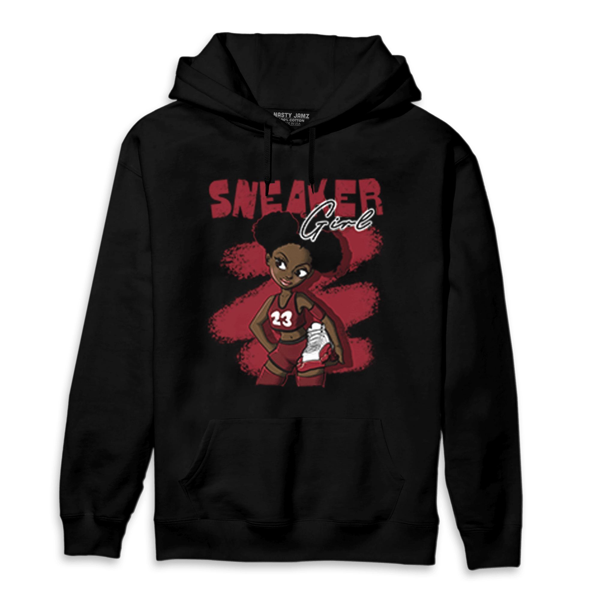 Cherry 12s Hoodie Match Black Sneaker Girl - NastyJamz