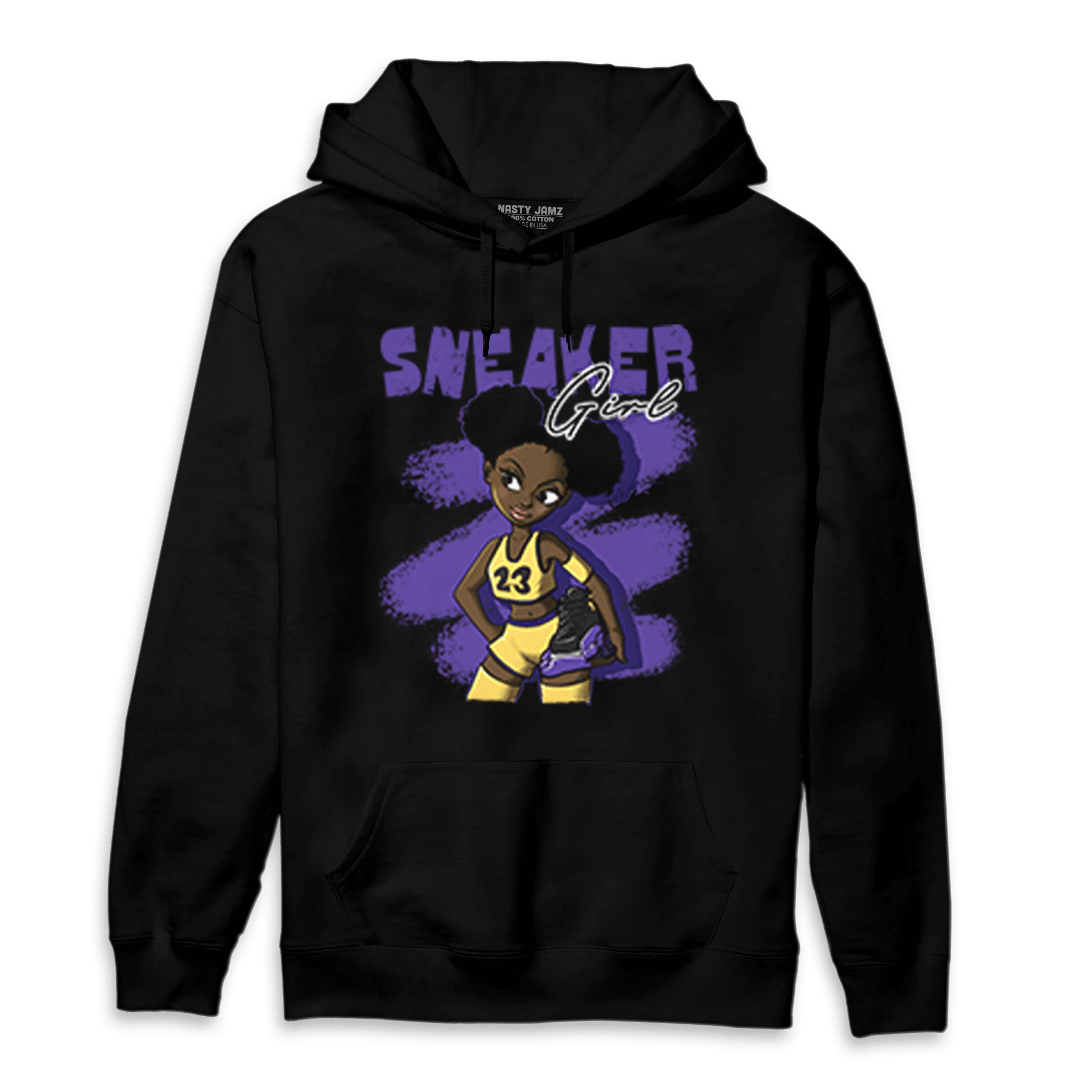 Field Purple 12s Hoodie Match Black Sneaker Girl - NastyJamz