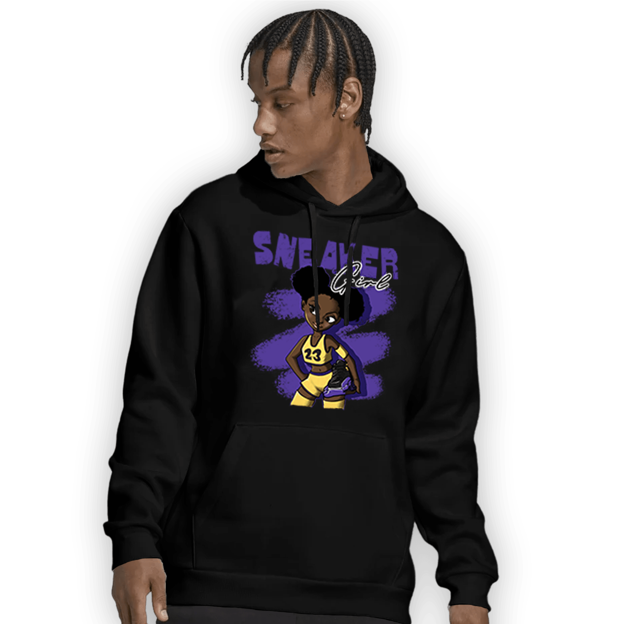 Field Purple 12s Hoodie Match Black Sneaker Girl - NastyJamz