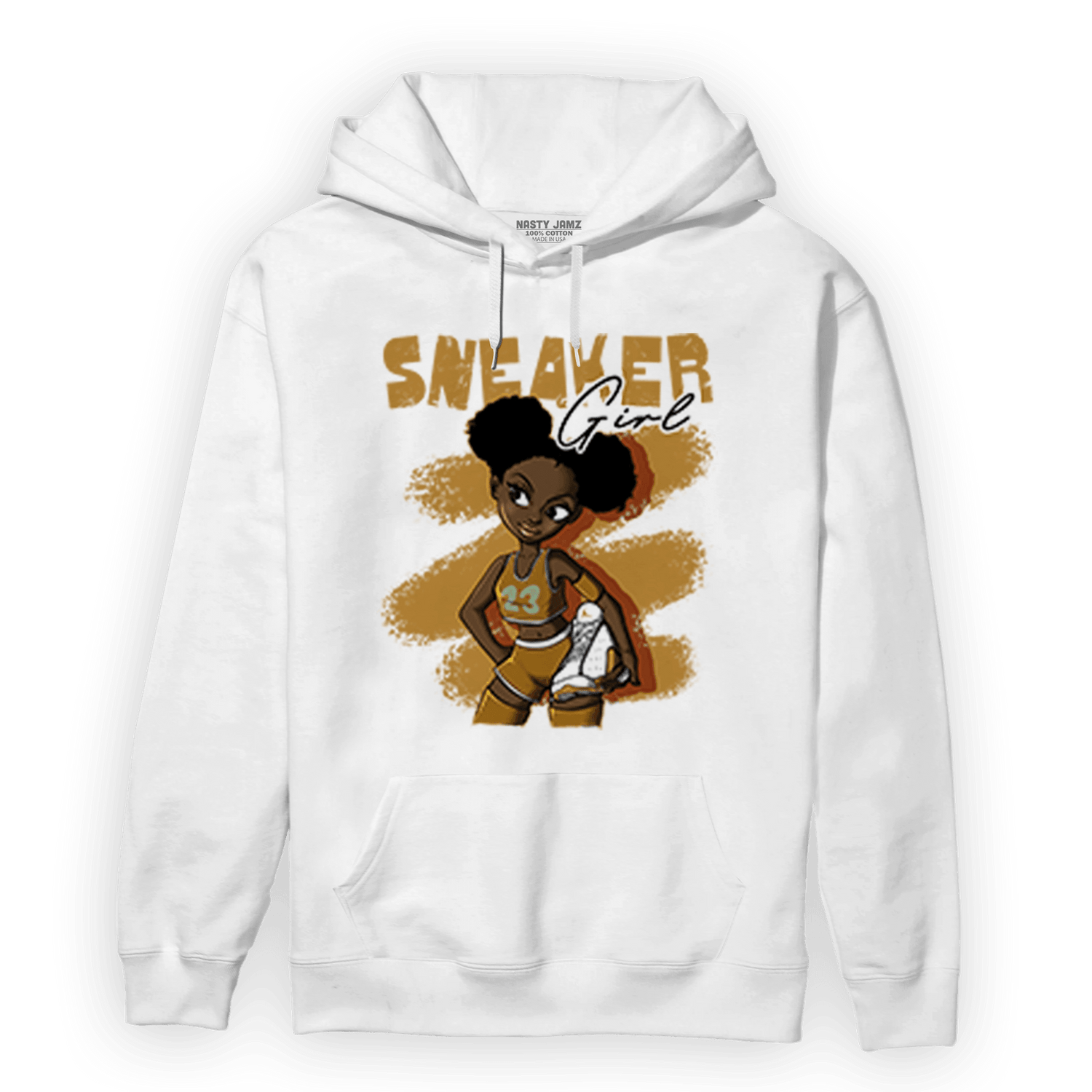 Wheat 13s Hoodie Match Black Sneaker Girl - NastyJamz