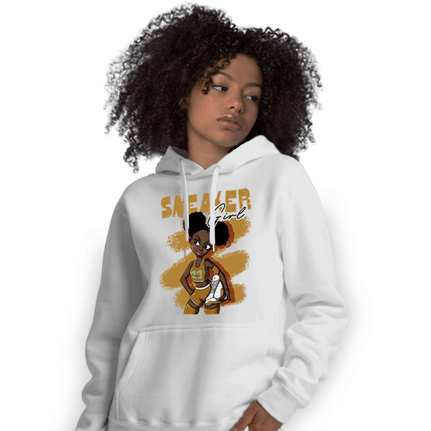 Wheat 13s Hoodie Match Black Sneaker Girl - NastyJamz