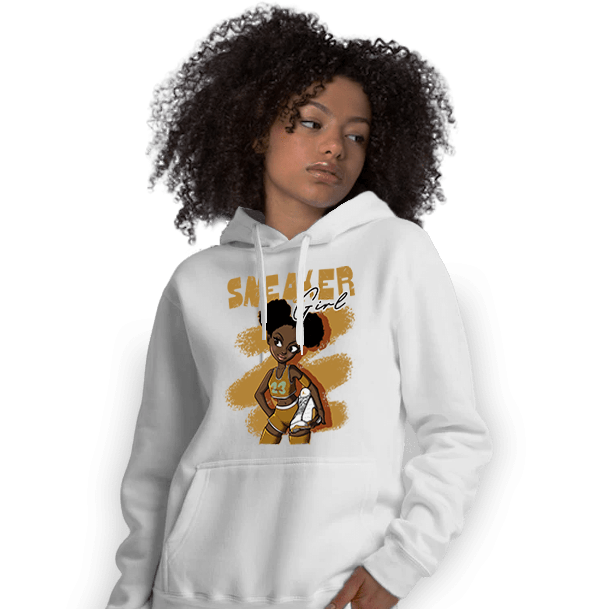 Wheat 13s Hoodie Match Black Sneaker Girl - NastyJamz