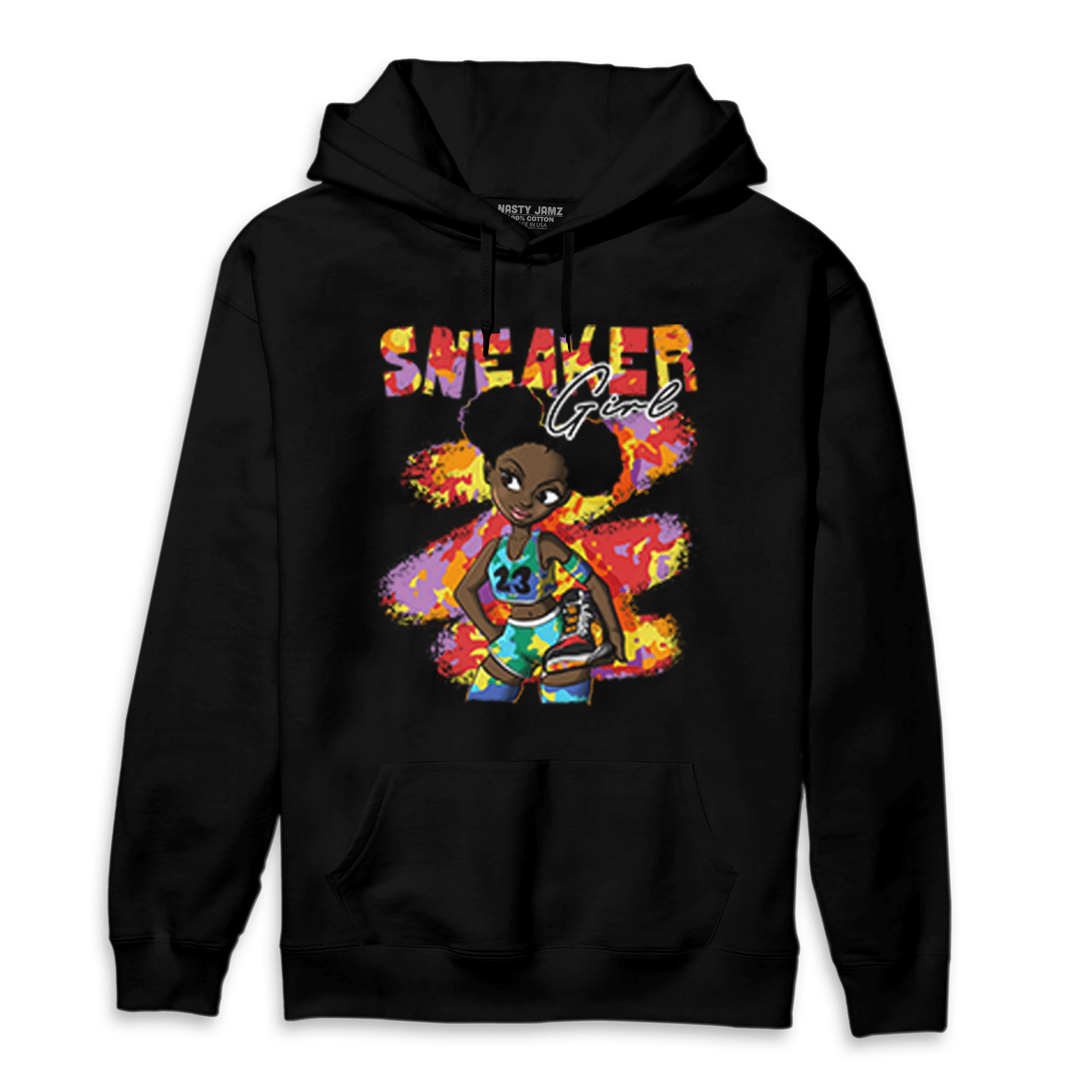 Mid GS Six Championships 1s Hoodie Match Black Sneaker Girl - NastyJamz