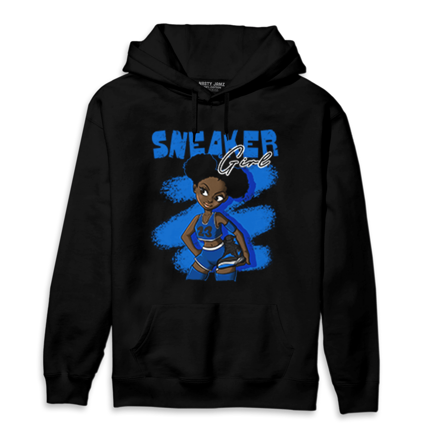 Royal Reimagined 1s Hoodie Match Black Sneaker Girl - NastyJamz