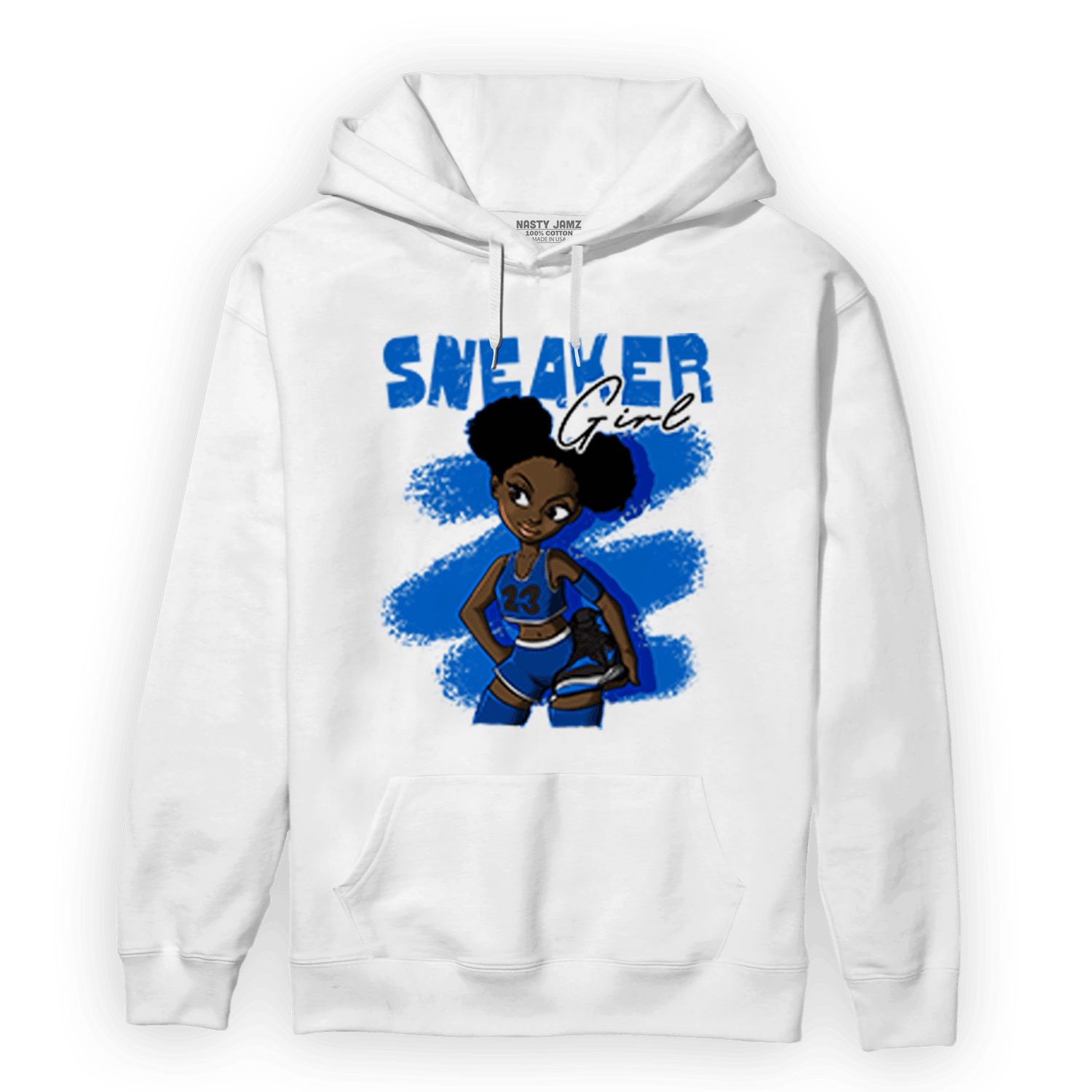 Royal Reimagined 1s Hoodie Match Black Sneaker Girl - NastyJamz